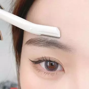 Триммер для бровей с острым лезвием Прозрачный триммер для бровей Белый скребок Многофункциональный триммер для бровей Триммер для бровей Косметический инструмент Женская косметика