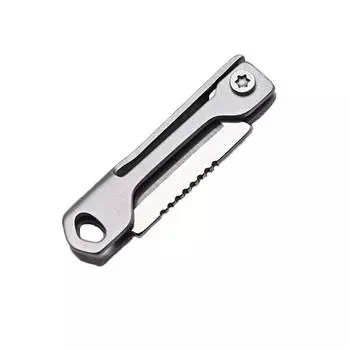 Триммер для бумаги Триммер для бумаги Мини-складной нож Почтовая посылка Лезвие из нержавеющей стали Универсальное лезвие Карманная лента Брелок Коробка Открытая посылка для писем 1 Pcs