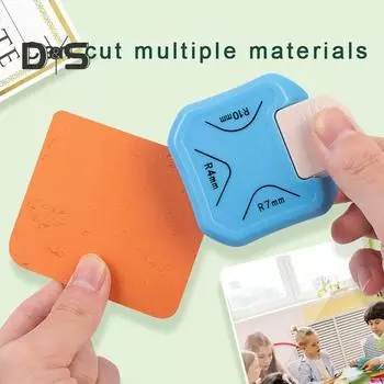 Триммер для филе с рычажной ручкой, металлическое лезвие, угловой филе 3-в-1, мини-портативный угловой наполнитель для фотобумаги белый