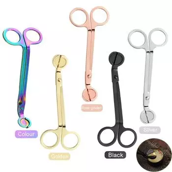 Триммер для фитиля свечей из нержавеющей стали, ножницы для фитиля ароматических свечей, многоцветные многофункциональные аксессуары для ухода за свечами своими руками, подарки ручной работы A