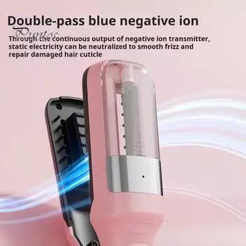 Триммер для кончиков волос 2 в 1 Type-C, аккумуляторный, беспроводной, ручной, портативный, многофункциональный, для женщин, для удаления сухих и поврежденных волос розовый