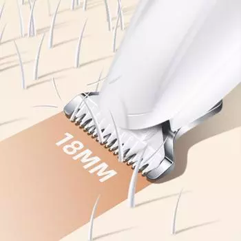 Триммер для кошачьих лап Машинка для стрижки собак со светодиодной подсветкой Беспроводной триммер для собачьих лап Малошумные машинки для стрижки кошек для глаз, ушей, лица, крестца белый