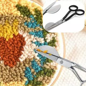 Триммер для ковров, острые ножницы для аппликаций, ножницы из нержавеющей стали для шитья, портновские ножницы для вышивки, ножницы для рукоделия