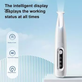 Триммер для лап собак со светодиодной подсветкой 35 дБ, низкий уровень шума, водонепроницаемая, перезаряжаемая машинка для стрижки когтей домашних животных, беспроводной инструмент для груминга, бритва для домашних животных белый