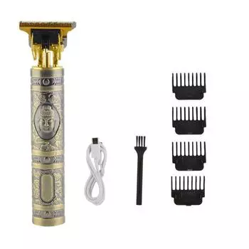 Триммер для мужчин, машинка для стрижки волос, профессиональный триммер для бороды, электрическая бритва с USB-портом для парикмахерских