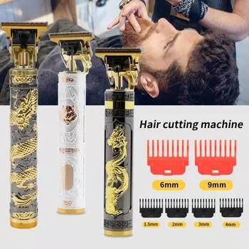 Триммер для мужчин, машинка для стрижки волос, машинка для стрижки волос, профессиональный триммер для лысины, электрическая бритва для бороды, USB для парикмахерской