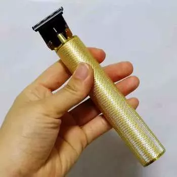 Триммер для резьбы по волосам Т-образной формы, мужская машинка для стрижки масляной головки в стиле ретро, мужской станок для бритья, золото, 6000 об/мин, съемное лезвие для стрижки на 0,3, 0,4, 0,5 мм