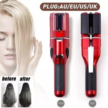 Триммер для секущихся волос в домашних условиях Беспроводной электрический автоматический микро-аккумуляторный женский инструмент для укладки мертвых волос режущая косметическая машина UK красный