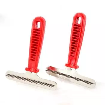 Триммер для стрижки собак, грабли для домашних животных, щетка для щенков, расческа для линьки красный