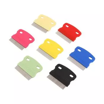 Триммер для стрижки собак Милый питомец Кошка Собака Гребень Расческа для собак от блох Стальная щетка для волос Металлический гребень