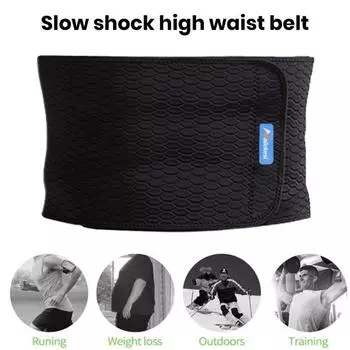 Триммер для талии, широкий охват, эффективное сжигание жира, коррекция осанки, мужской тренажер для талии больших размеров, спортивный пояс L чёрный