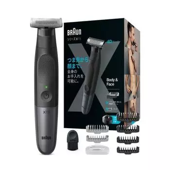 Триммер для тела Braun PROX Body Shaver XT5300-b Подравнивание/бритье до естественной длины Улучшенная зона бритья лезвиями 4D Удваивает область рук, пальцев, ног, подмышек, деликатных волос