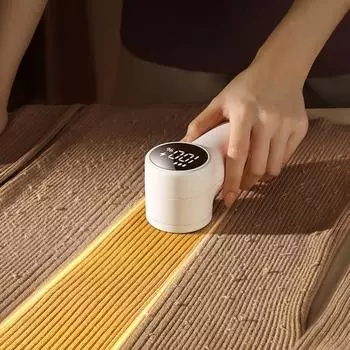 Триммер для удаления катышков, электрическая бритва с 6 лезвиями для одежды, свитеров, для удаления катышков, пуха, диванной мебели, перезаряжаемый USB-триммер чёрный