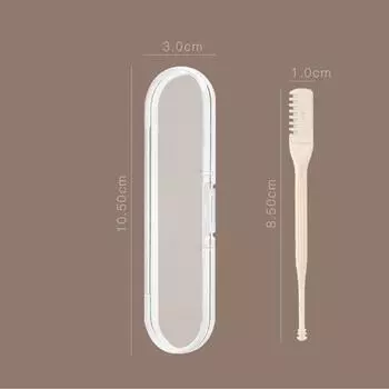 Триммер для удаления волос в носу для мужчин и женщин, портативный ручной вращающийся на 360° безопасный для кожи инструмент для удаления волос на лице 1Pcs белый