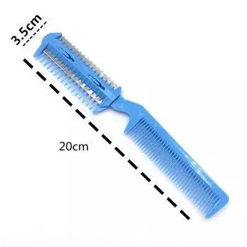 Триммер для волос домашних животных, расческа для стрижки собак и кошек с 2 лезвиями, бритва для ухода за волосами, филировочная щетка для волос, расческа для кошек жёлтый