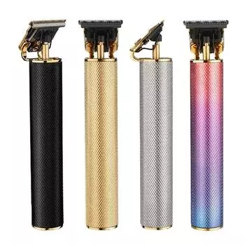 Триммер для волос с Т-образным лезвием из нержавеющей стали, гравировальная бритва с масляной головкой, аккумуляторная машинка для стрижки лысых волос, мужские машинки для стрижки волос с триммером для бороды sliver-USB