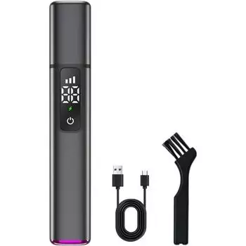 Триммер для волос в носу для мужчин, электрический триммер для волос в носу, портативный, водонепроницаемый, перезаряжаемый, легко чистится розовый