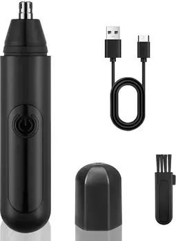 Триммер для волос в носу, для волос в носу, USB, электрический, низкий этикет, легко подарить лучшему другу, мужчинам, триммер, ухо, триммер, моющийся, чёрный