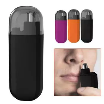 Триммер для волос в носу IPX7 водонепроницаемый для влажного/сухого использования с низким уровнем шума перезаряжаемый триммер для волос в носу с длинным чёрный