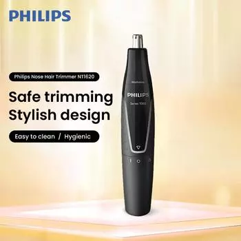 Триммер для волос в носу Philips NT1620 чёрный