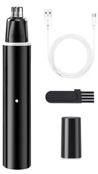 Триммер для волос в носу подлинный этикет электрический нос волосы уши волосы уши нос волосы низкий легко поставляется с USB-потоком данных и [2024 продукт] USB-C