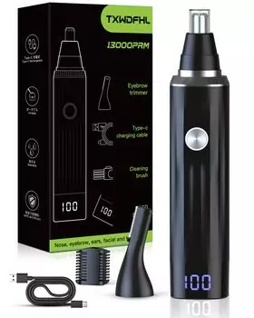 Триммер для волос в носу с USB LCD бровей нос уход электрический нос волос этикет бровей для мужчин и лица нос ухо волосы в носу волосы в носу нос