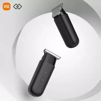 Триммер для волос Xiaomi Huanxin, мини-машинка для стрижки волос, профессиональный инструмент для мужчин, IPX7, водонепроницаемая, беспроводная электрическая машинка для стрижки бороды, легкая стрижка