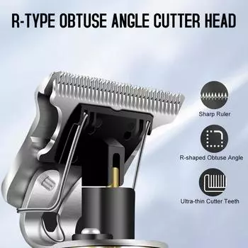 Триммер с Т-образным лезвием для мужчин Профессиональный триммер для волос Триммер с Т-образным лезвием с нулевым зазором Беспроводные перезаряжаемые машинки для стрижки волос Электрический триммер для бороды Бритва