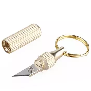 Триммеры и резаки для бумаги Триммеры и резаки для бумаги Латунная капсула Мини-артефакт Многофункциональные инструменты EDC Портативный брелок Триммеры и резаки для бумаги