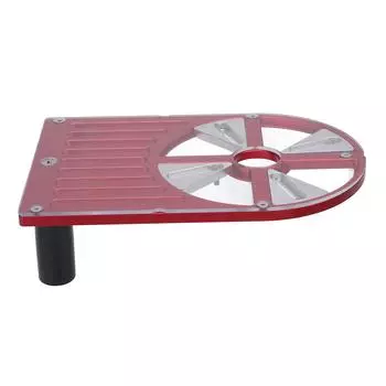 Trimming Machine Base Plate Aluminum Alloy Adjustable Workbench Base for 65 to 132mm Diameter Trimme