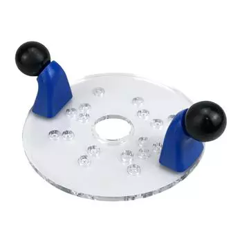 Trimming Router Base with Double Handles Palm Router Fixed Base Guide for Woodworking Carpentry Clear Acrylic Base Plate