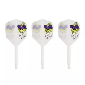 TRiNiDAD CONDOR AXE Rose of the Heart Dart Flights by Natsumi Iwata (Small, White) (Player Model)