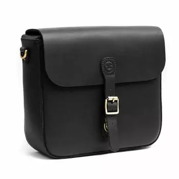 Trip Machine CLASSIC PANNIER Классическая боковая сумка для велосипеда Подседельная сумка из кожи (черный)