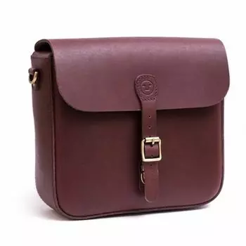 Trip Machine CLASSIC PANNIER Классическая боковая сумка для велосипеда Подседельная сумка из кожи (Вишнево-красный)