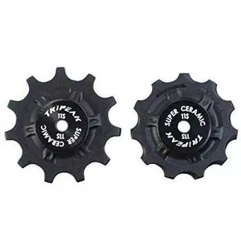 TRiPEAK Super Ceramic 11T Pulley Set for SHIMANO 11 Black SPEED, #EM1006-self