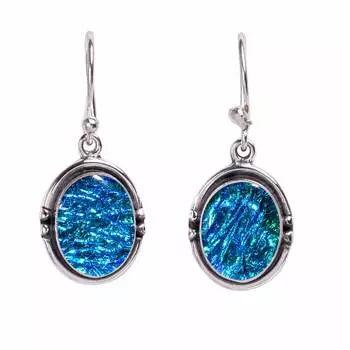 Triplet Opal 925 Sterling Silver Earring V759, Blue Earring, Oval Earring, Valentin s Day Gift, Gift For Her, Birthday Gift, Handmade Jewelry, Silver