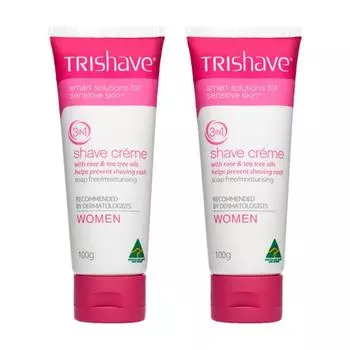 TriShave Shave Creme для женщин, 100 г, 2 шт.
