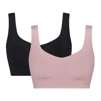 [Триумф] sloggi zero feel basic 2 half top 2 шт. набор V002 (черный x сиреневый) Размер LL