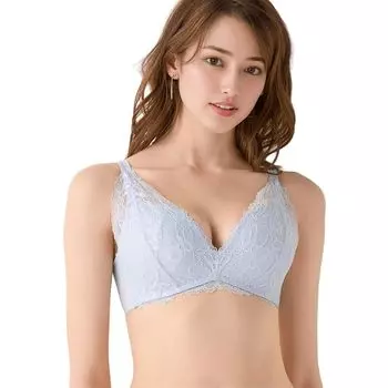 [Triumph] Мягкий бюстгальтер без косточек M007(синий) Размер L2