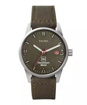 TRIWA TIME FOR PEACE HUMANIUM 39 Часы Humanium Metal Green Time for Peace HU39GR-CL080912 Мужские [Обычный импорт] хаки