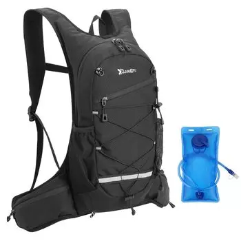 TRIWONDER беговой рюкзак сумка 18л гидратор сумка для бега по пересеченной местности альпинизм велосипедный веломарафон жилет вентиляция для бега по пересеченной местности легкий 2л мешок для воды один (Черный -