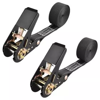 TRIWONDER Cargo Belts with Reflective Ratchet Lashing and Belts for Roof Fall and Earthquake Prevention 2 Tie-Down Material, Belts, Belts, Tie-Down
