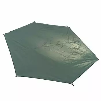 TRIWONDER шестиугольный брезентовый настил водонепроницаемый легкий тентовый коврик для кемпинга с сумкой для хранения зеленый (Утка - Л)