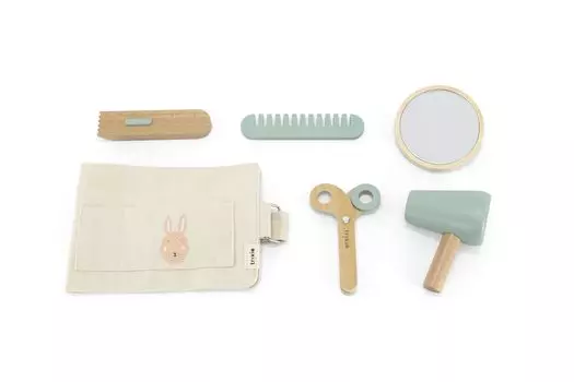 Trixie Wooden Toy Hairdresser Educational Toy Gift Present Wooden Hairdresser Set