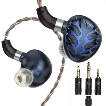 TRN Azure Dragon Seiryu Earmoni Planar Drive Earphones Planar Magnetic Driver Monitor Earphones High Sound Isolation IEM Ear Monitor Canal Type