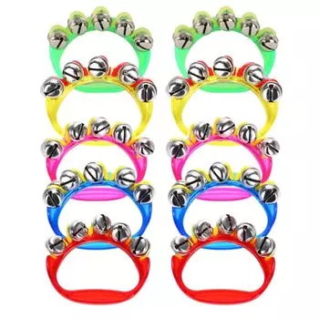 Трочу Кольцо Ручное Музыкальное Воспитательное Детское Медведь Набор из 10 Колокольчиков, Колокольчики, Колокольчики, Инструменты, Караоке, Дома, Детские сады, Школы, Пугать, Красочный,