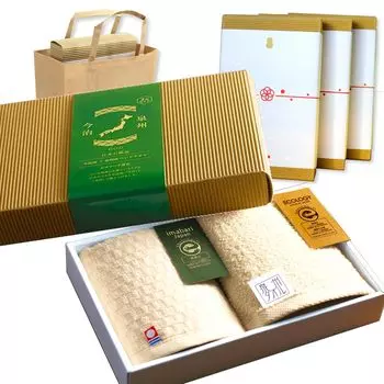 трогательных поздравлений Имабари Сеншу 2 основных бренда неотбеленное полотенце подарок с сумочкой бумажный пакет в комплекте [набор 3] и ноши, карточка, наклейка,