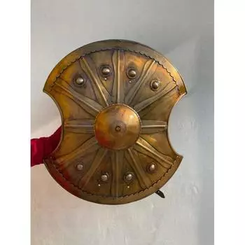 Трой Троянский боевой щит Древнегреческие изделия из металла ручной работы для рыцаря-солдата коричневый