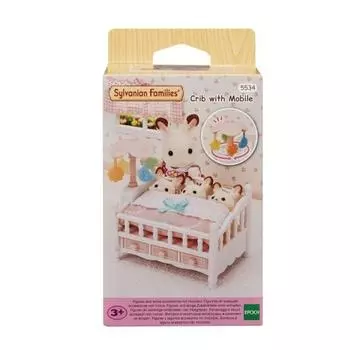 Тройная кроватка и мобиль (5534), Популярная в Корее семья Sylvanian