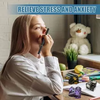 Тройная спираль головоломка игрушка 3D печатный проходной спиральный куб игрушка-фиджет стресс тревожность чёрный/белый